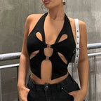 Y2K Round Camisole Grunge Crop Top