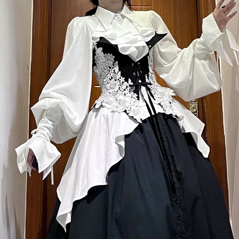 Lolita Ruffle Flare Sleeve Blouse Secondary image