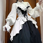 Lolita Ruffle Flare Sleeve Blouse