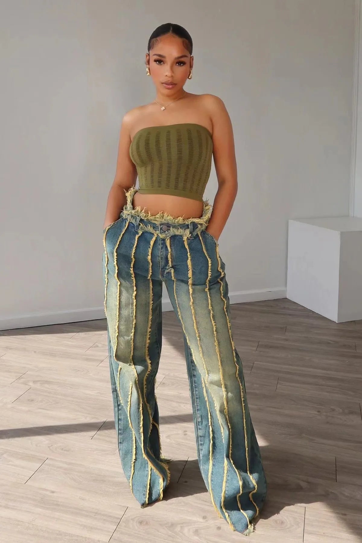 Sexy High Waist Gothic Straight Pant Secondary image