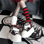 Gothic Mesh Leather Chunky Sneaker