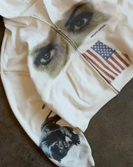 Gothic Hip Hop Oversized Hoodie