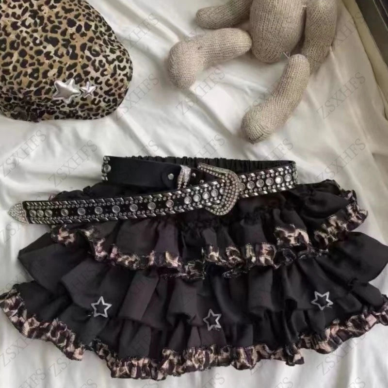 Leopard Vintage Sweet A-line Skirt Main image