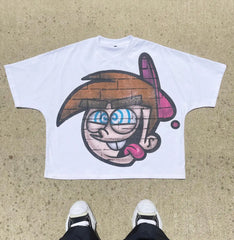 Streetwear Cartoon Kids Printed T-shirt