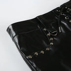 Skinny Fit Rivet Detail Shorts