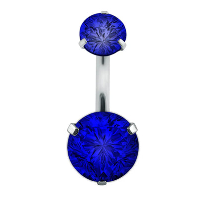 Crystal Round Gothic Surgical Belly Ring