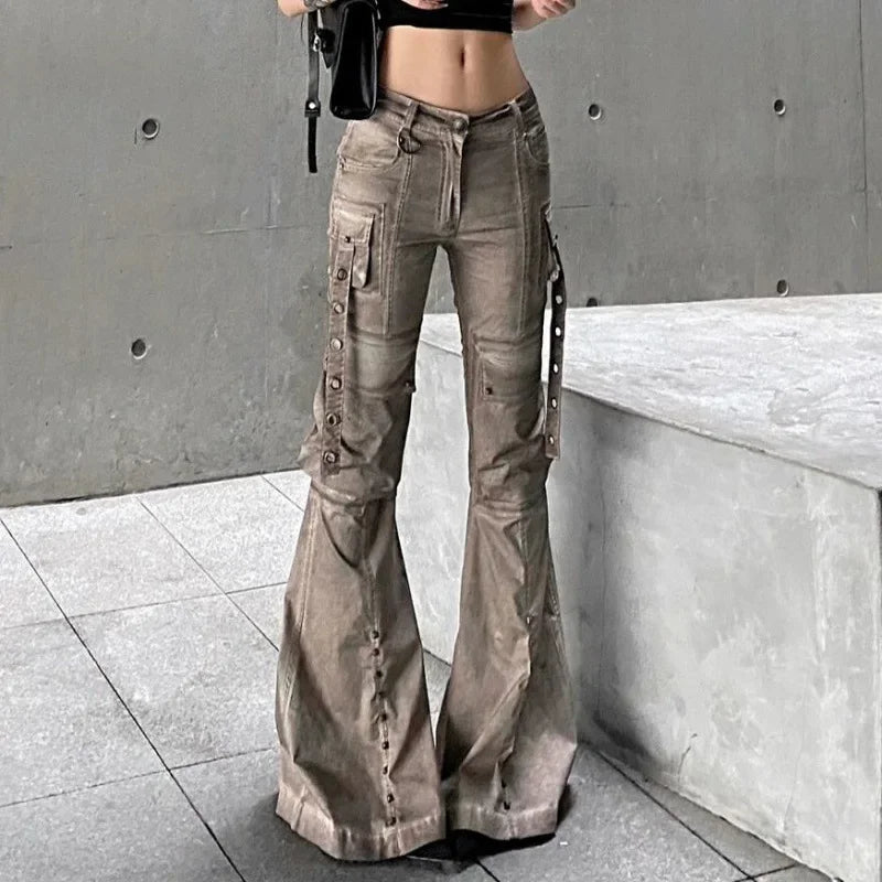 Brown Gothic Workwear Slim Pant
