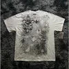Wing Pattern Gothic Cotton T-shirt