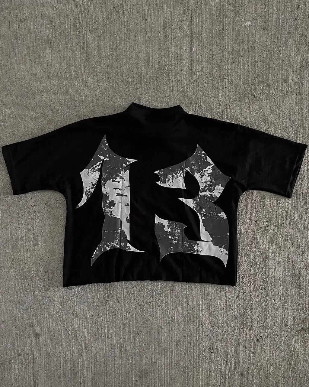 Retro Nightmare Graphic Cotton T-shirt