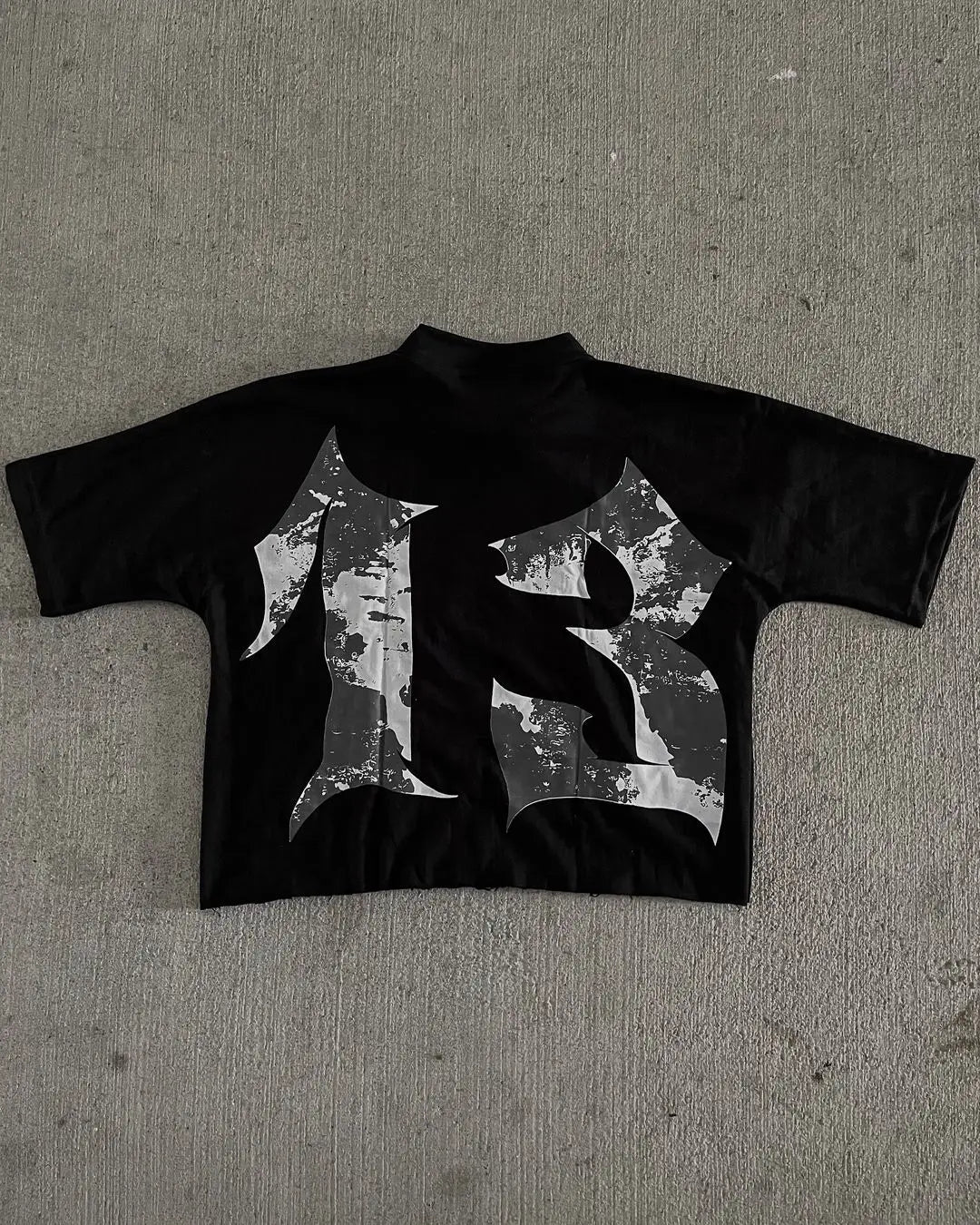 Retro Nightmare Graphic Cotton T-shirt