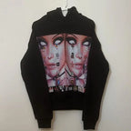 Drolandmiller Y2K Gothic Oversized Grunge Hoodie