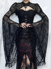 Gothic Retro See Through Blouse