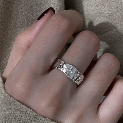 Y2K Punk Irregular Star Gothic Ring