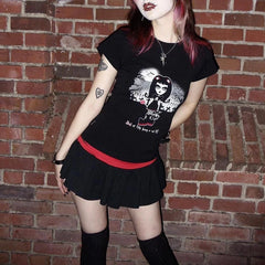 Gothic Streetwear Graphic Cotton T-shirt