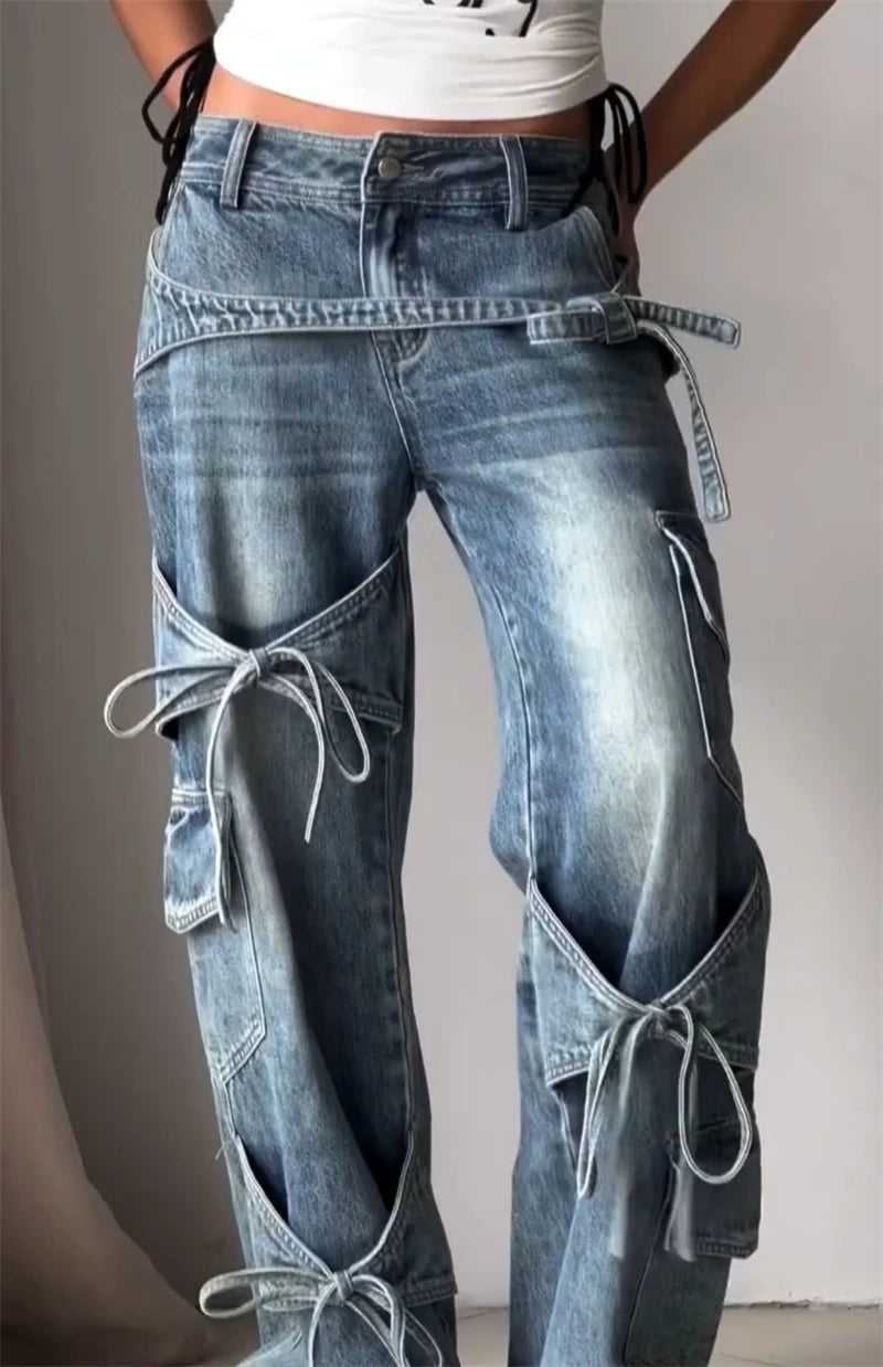 Blue Gothic Baggy Y2K Cargo Pant Main image