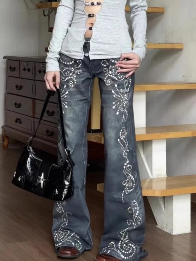 Gemstone Gothic Slim Flare Pant Main image