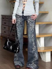 Gemstone Gothic Slim Flare Pant