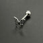 Titanium Steel Butterfly Rose Bee Tongue Ring