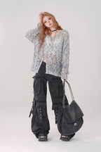Black Cargo Pocket Pants