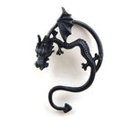 Halloween Black Spider Charm Stud Earring