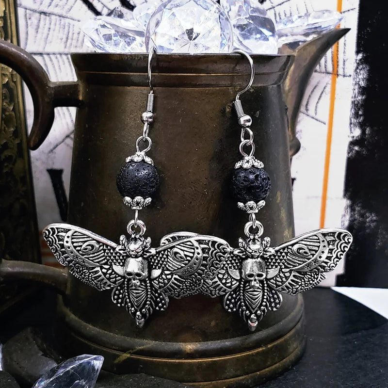 Peace Dove Ceramic Metal Circle Hoop Earring