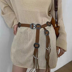 Bohemian Gothic Tie Rope Waist Belt