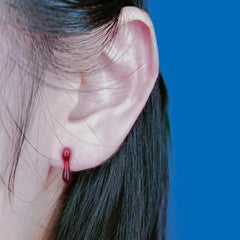 Dripping Blood Goth Party Stud Earring