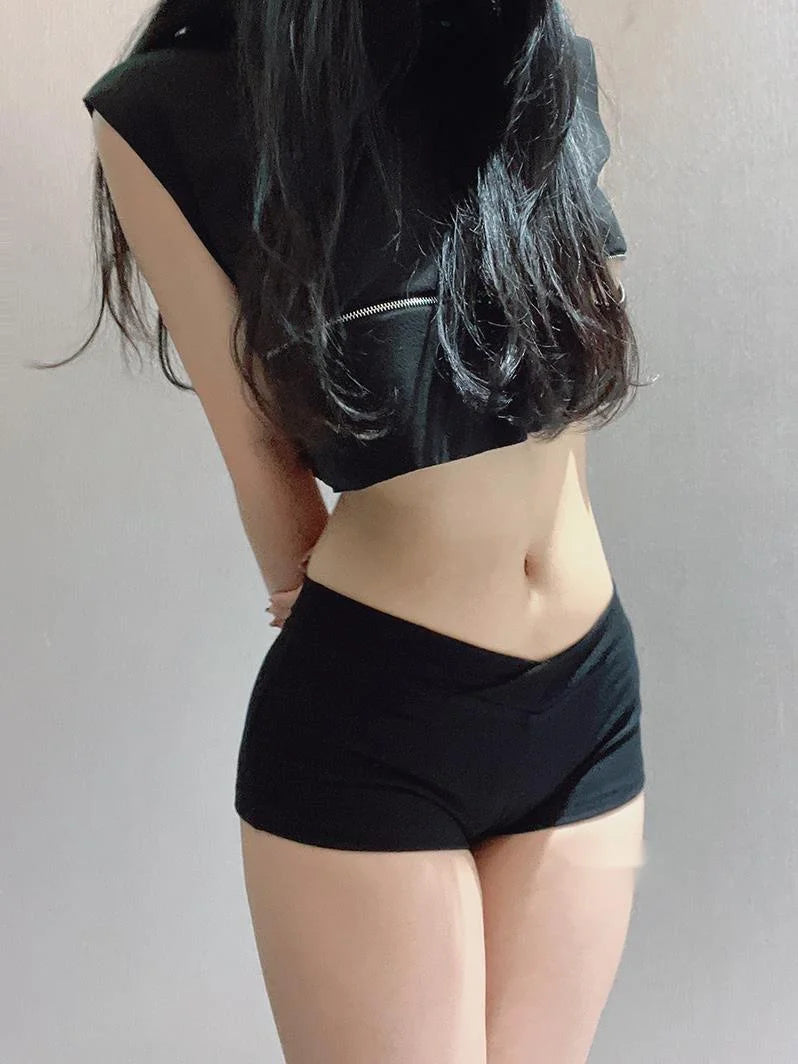 Black Dance Fitness Running Short