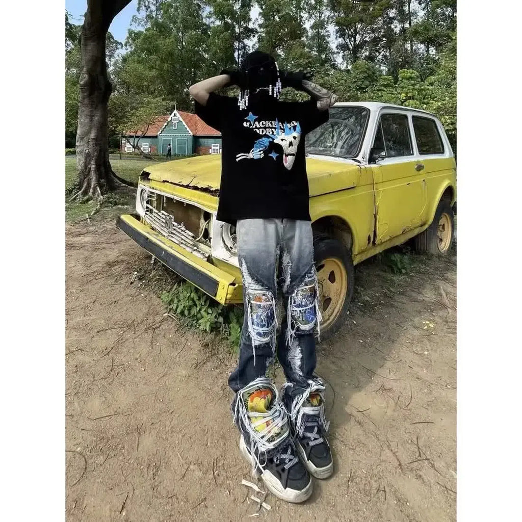 Water Washed Gothic Heavy Industry Pant