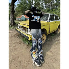 Water Washed Gothic Heavy Industry Pant