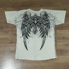 Graphic Print Oversized Cotton T-shirt