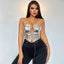 Lace Up Hot Girl Waist Cardigan Crop Top