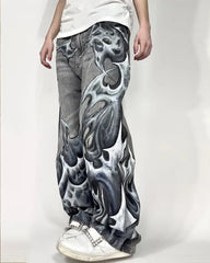 Horror Gothic Tear Bloody Denim Pant