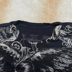 Pattern Print Loose Cotton T-shirt