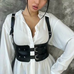 Fashion Gothic Punk Wide Waist Belt