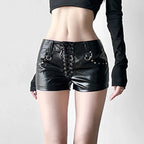 Skinny Fit Rivet Detail Shorts