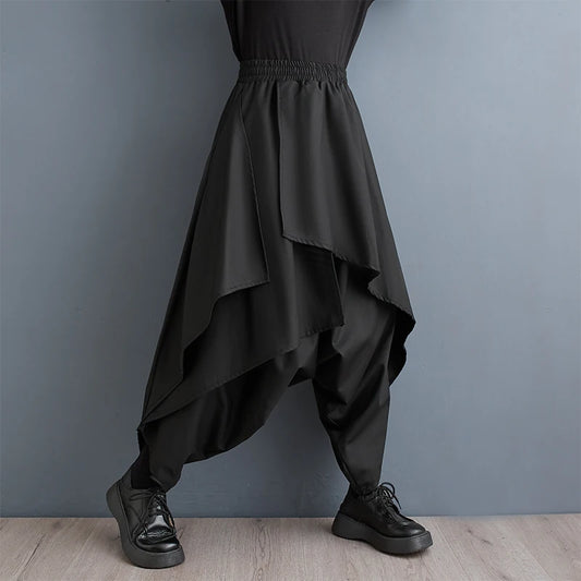 High Waist Gothic Wide Leg Pant