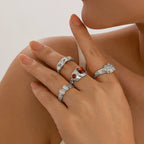 Baroque Pearl Gothic Zircon Ring