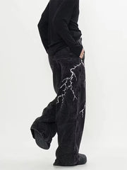 Black Gothic Baggy Harajuku Denim Pant