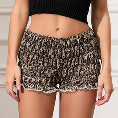 Leopard Print Elastic Short