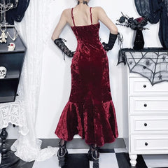 Medieval Ruffle High Waist Midi Dress