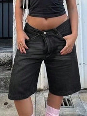 Slant Pocket Bermuda Denim Short