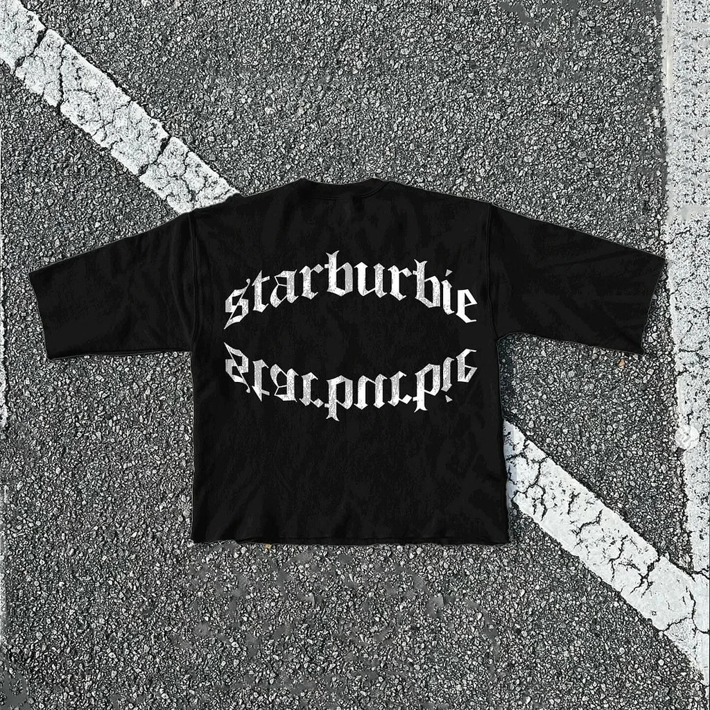 Hip Hop Teeth Graphic Cotton Oversized T-shirt