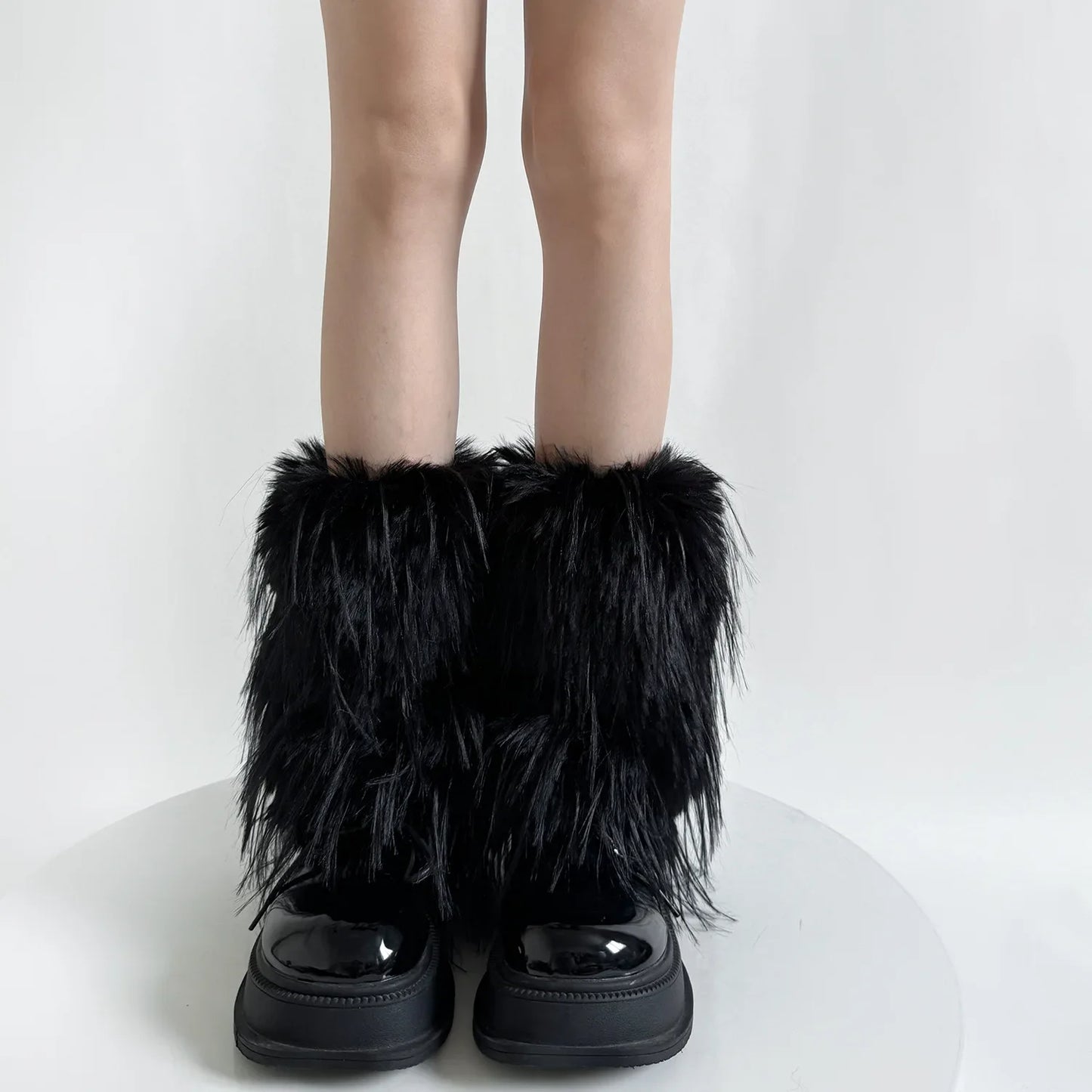 Gothic Harajuku Faux Fur Plush Sock