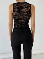 Sheer Lace Fitted Corset