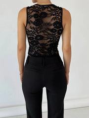 Sheer Lace Fitted Corset