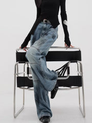 Blue Gothic Baggy Harajuku Pant