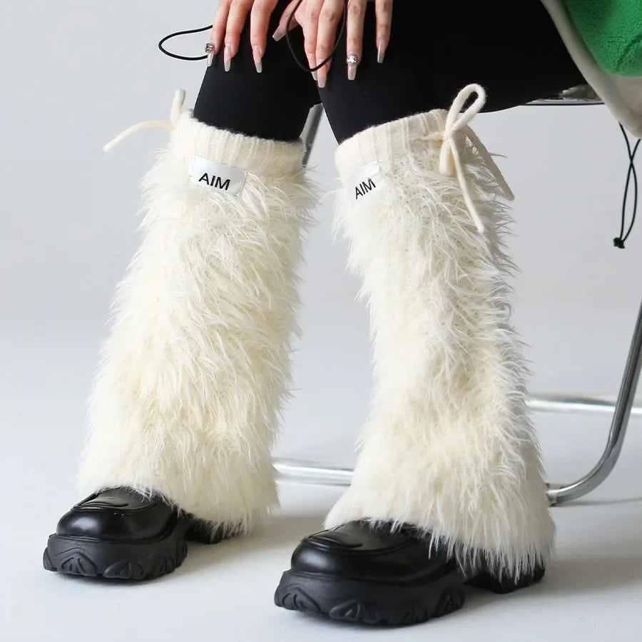 Gothic Rabbit Fur Winter Warm Sock Main image