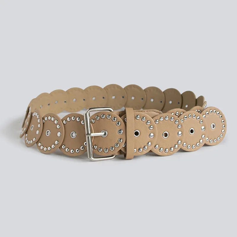 Personalized Gothic Round Rivet Waist Belt