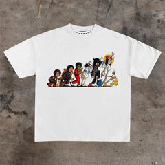 Rock Actor Graphic Cotton Oversized T-shirt